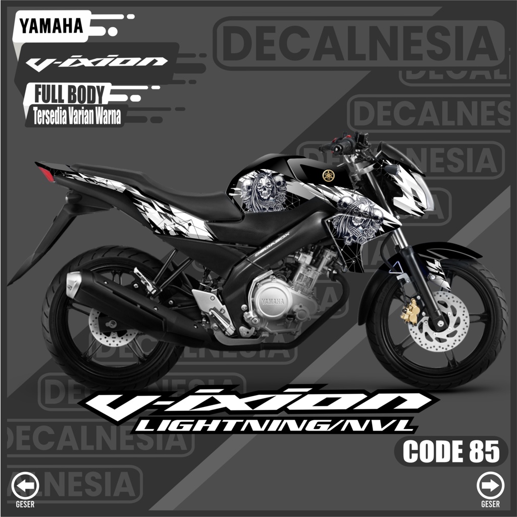Decalnesia Stiker Decal Vixion Lightning NVL Full Body Sticker 2012 2013 2014 2015 Motor Yamaha Vari