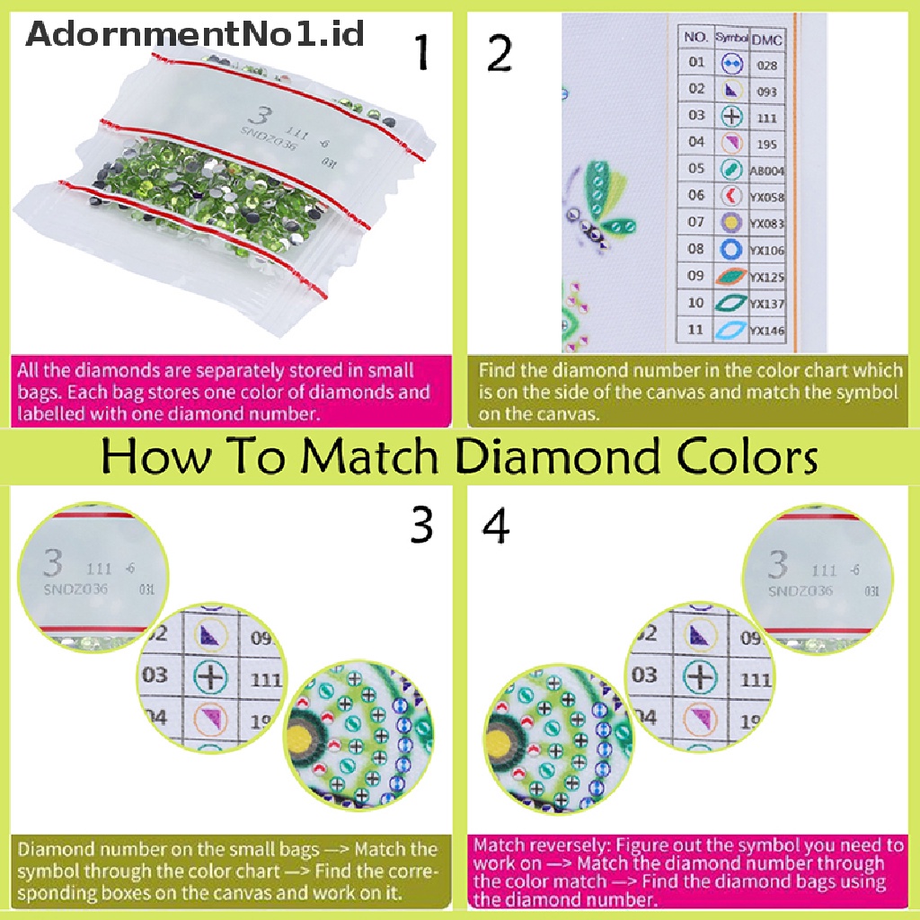 [AdornmentNo1] 5d DIY Diamond Pager Dengan Tanda Buku Sulam Berlian Bentuk Rumbai [ID]