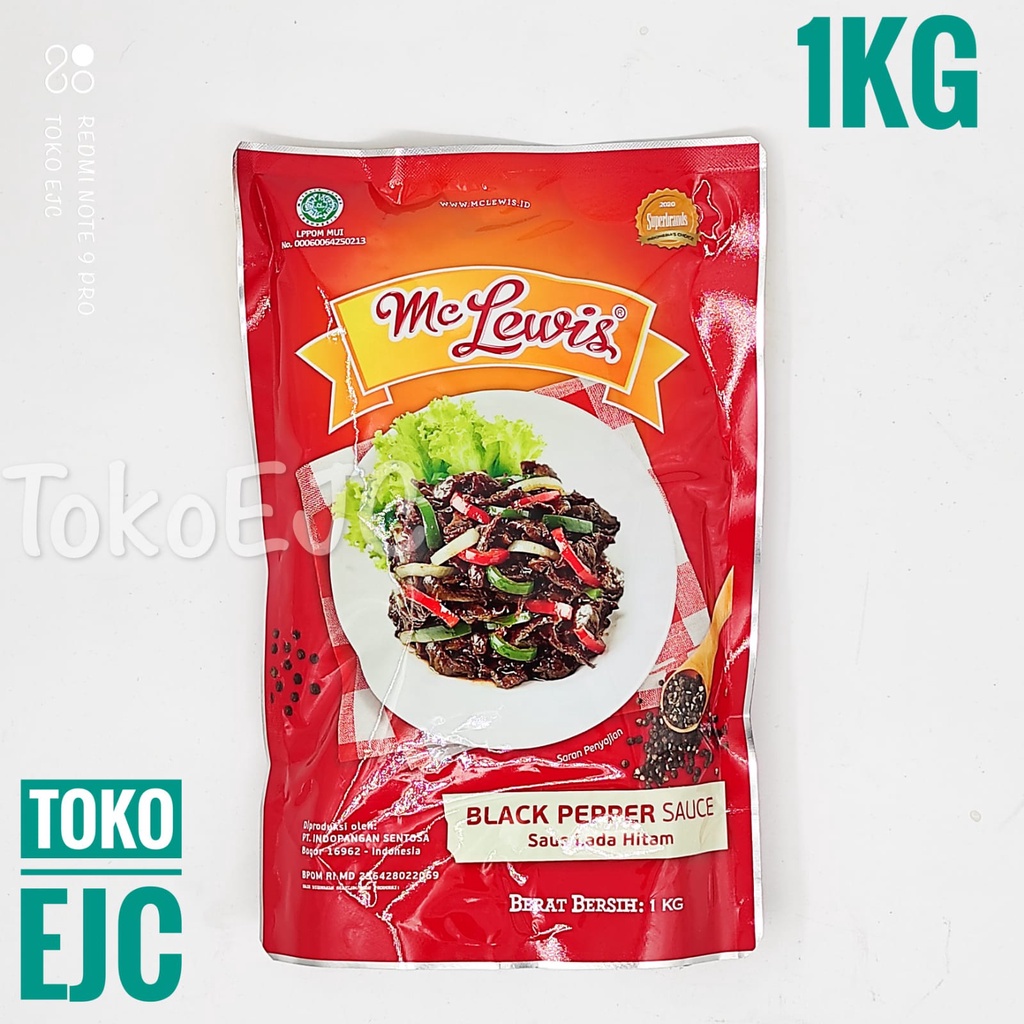 

[EJC] Mc Lewis Black Papper Sauce Saus Lada Hitam 1kg