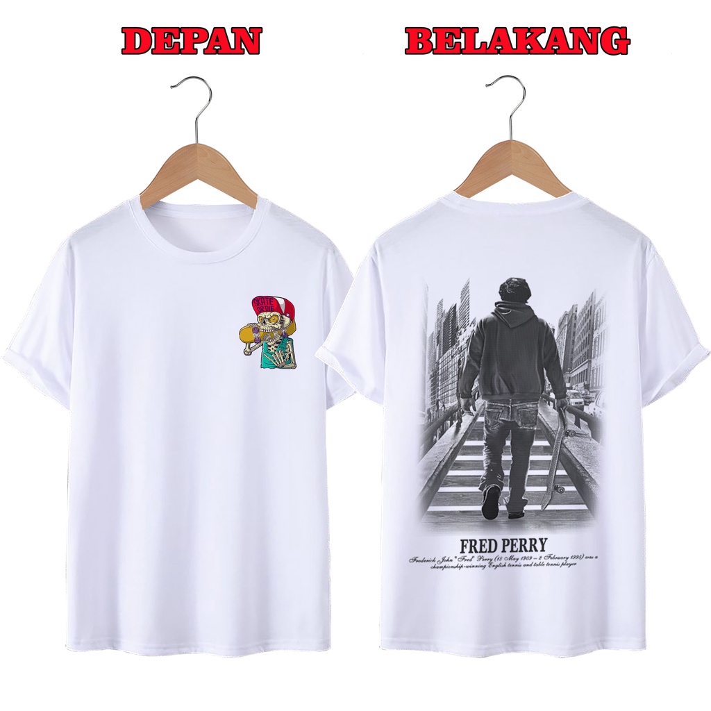 KAOS DISTRO UNISEX PRIA DAN WANITA TERBARU, KAOS JUMBO SKATEBORD FB