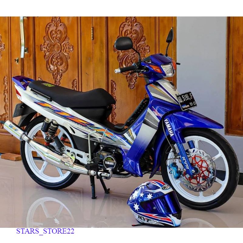 (ORI) STRIPING STICKER LIS FIZ R 2004 FULL CLUTCH BODY STANDAR ORI BERKUALITAS ORIGINAL