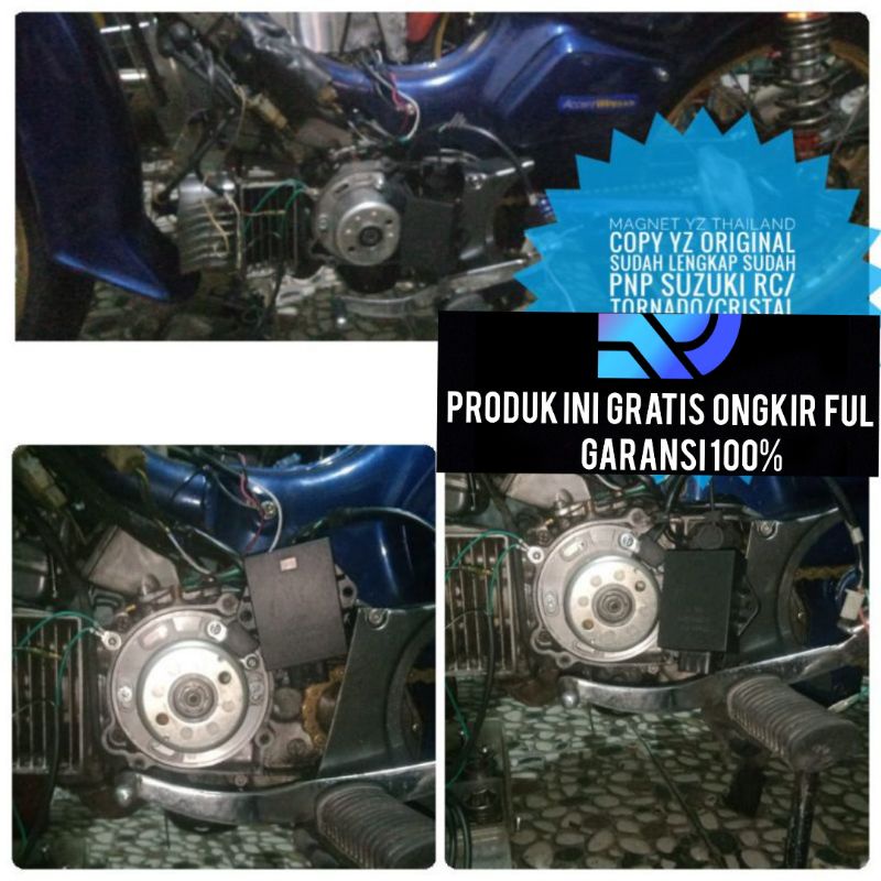 Garansi Pengapian YzThailand Pnp Suzuki Rc100 Tornado Cristal Bravo100 Magnet Yz125 Pnp Suzuki torna