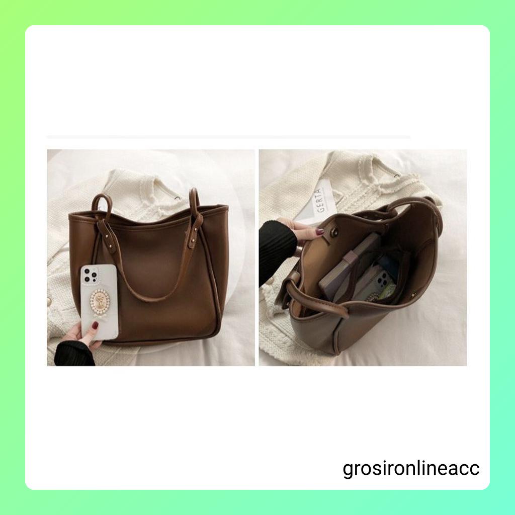 NEW Tas Kulit Wanita Selempang FT63 coklat kopi coffee kulit cantik 29 x 11.5 x 28 cm