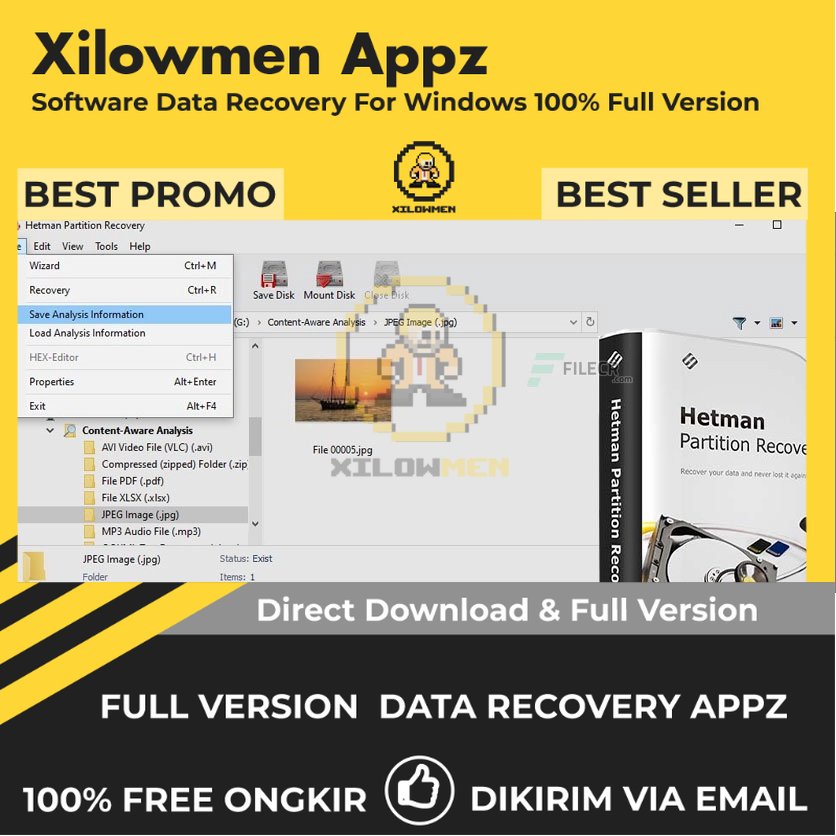 [Full Version] Hetman Partition Recovery Pro Lifetime Data Recovery WIN OS - Software pemulihan partisi untuk mengembalikan data yang hilang