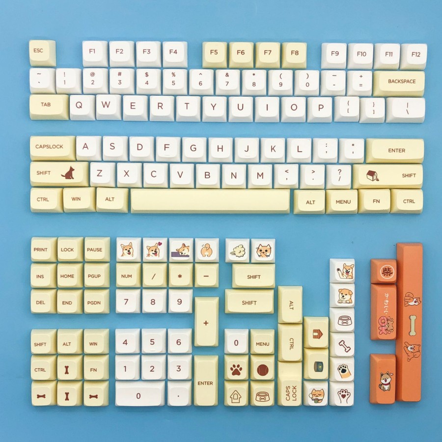 HACHIKO Keycap Set Mechanical Keyboard PBT Dye Sub