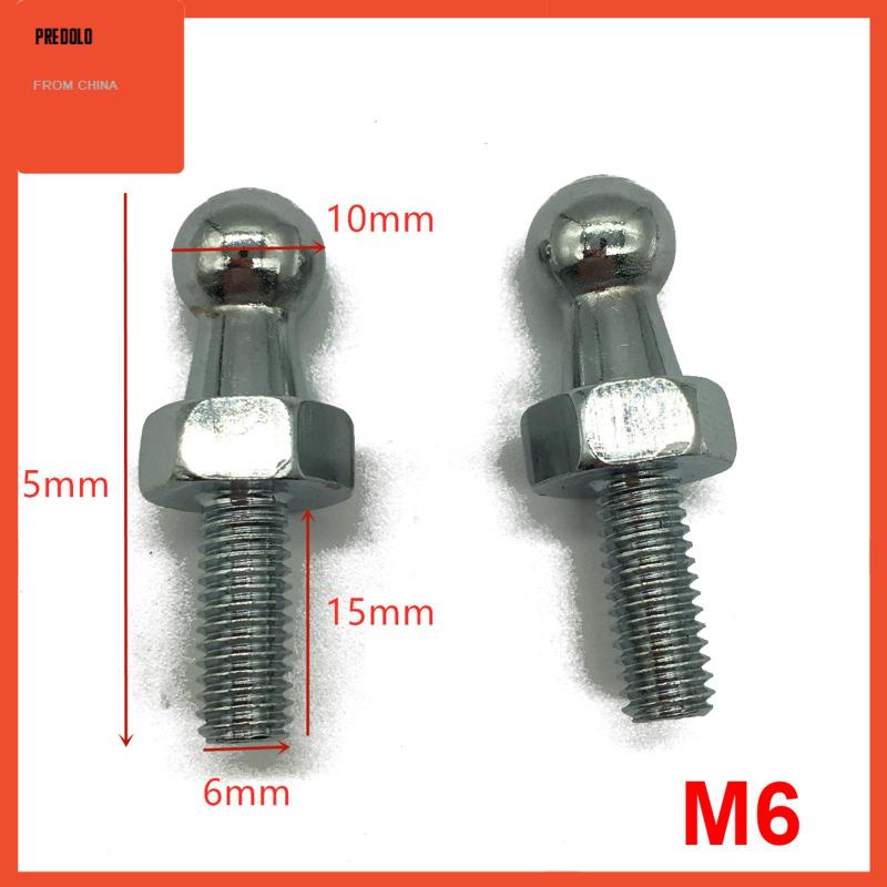 [Predolo] 2pcs Ball Stud Pin Baut Aksesoris Menggantikan Instalasi Mudah 10mm Tahan Lama