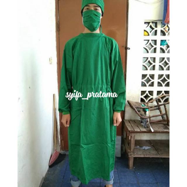 Jubah Operasi Baju Operasi Setelan Surgical Gown Alat Medis