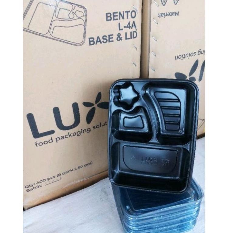 

K90 Mika bento sekat 4 merk LUX isi 25 pcs, packing kardus STOCK TERBATAS ⇌