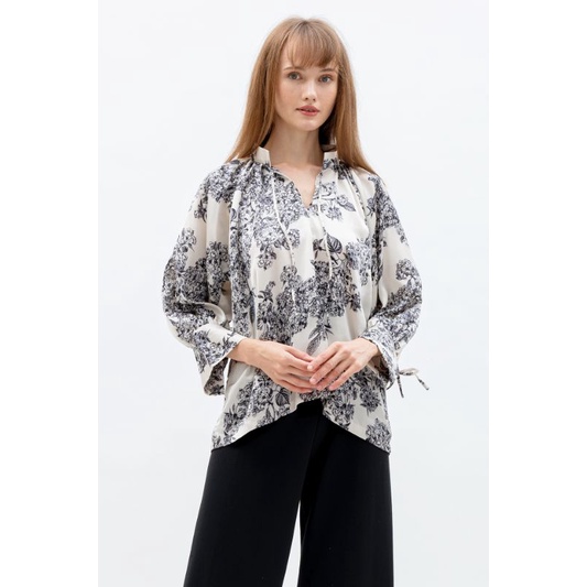 CNY Imlek Laureen TOP-Atasan wanita-Blouse wanita-baju wanita-baju motif wanita-atasan hijab-baju le