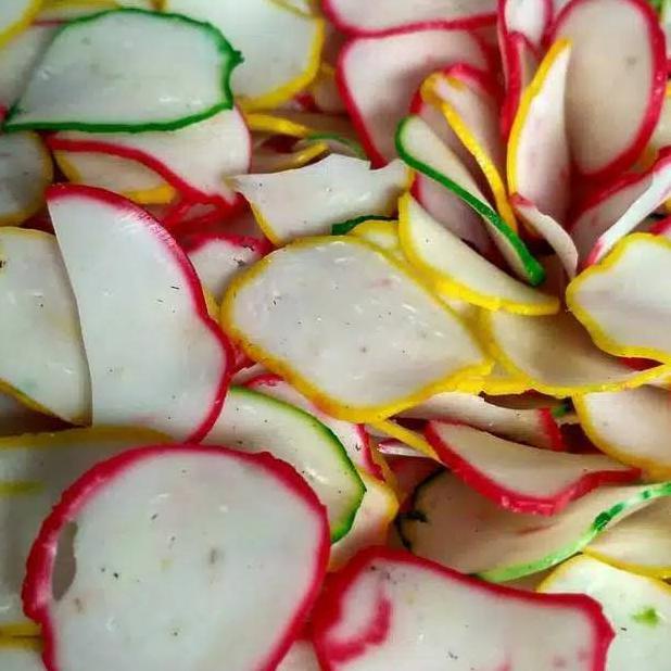 

B31 KERUPUK BAWANG WARNA 1KG BAWANG BIBIR TREND KEKINIAN ㊐