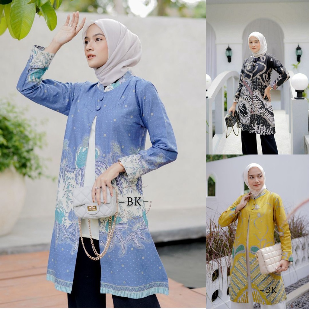 Batik Tunik Modern Wanita Premium | Batik Tunik Wanita Terbaru Kekinian | Batik Tunik jumbo | Batik 