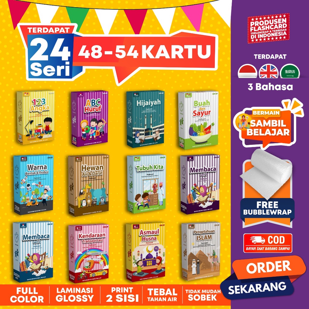 KONSEP FLASHCRAD / MAINAN EDUKASI ANAK / KARTU EDUKASI [LIVE]