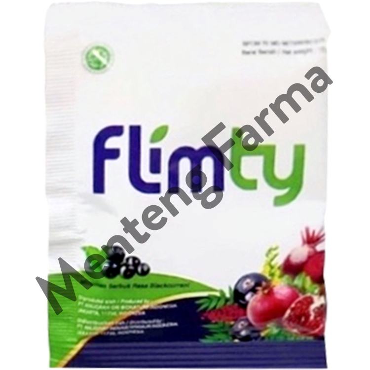 Flimty Fiber Blackcurrant Sachet 15 Gr - Pelangsing Diet Detox