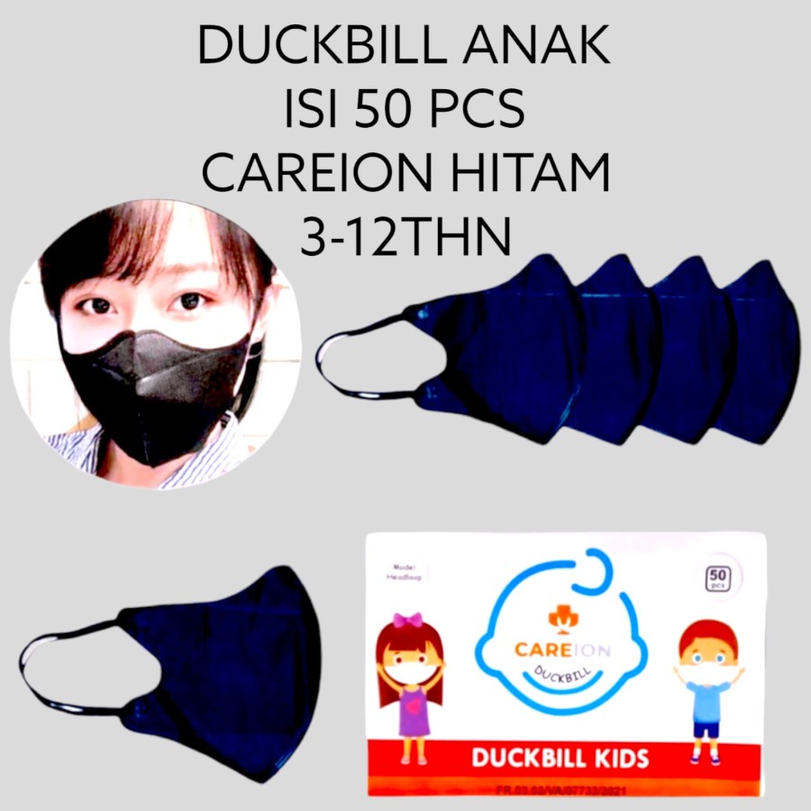 [ Careion ] Masker Anak Premium Motif Lucu Child Duckbill KN95 Warna