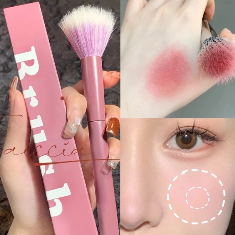 1pc Kuas Makeup Blusher/Professional Soft Fluffy Powder Brushes/Highlight Blusher Powder Alat Kosmetik