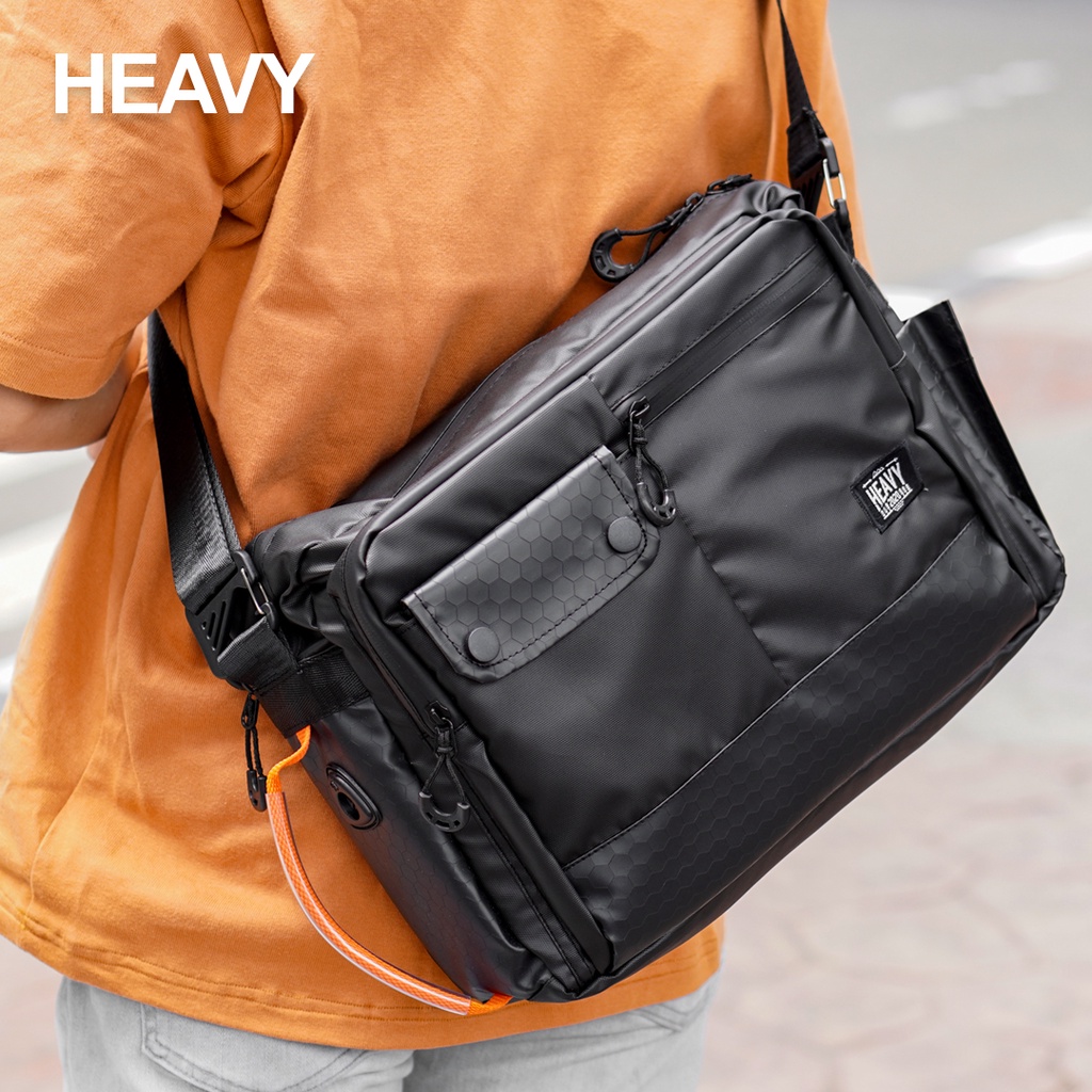 Heavy Official Shop - Tas Selempang Pria Heavy Kasual Premium Street Crossbody Laptop Message Bag