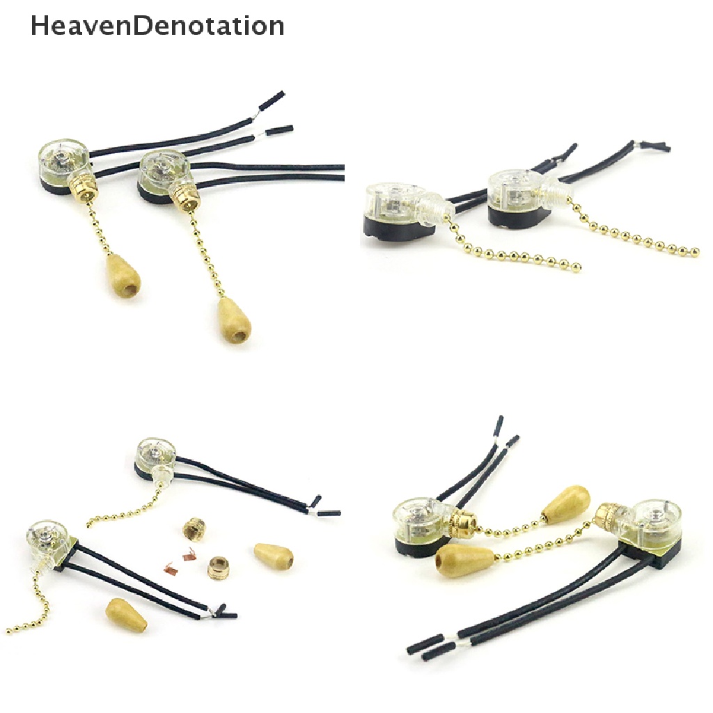 [HeavenDenotation] Kipas Angin Plafon Universal Lampu Dinding Pengganti Pull Chain Cord Switch Control HDV