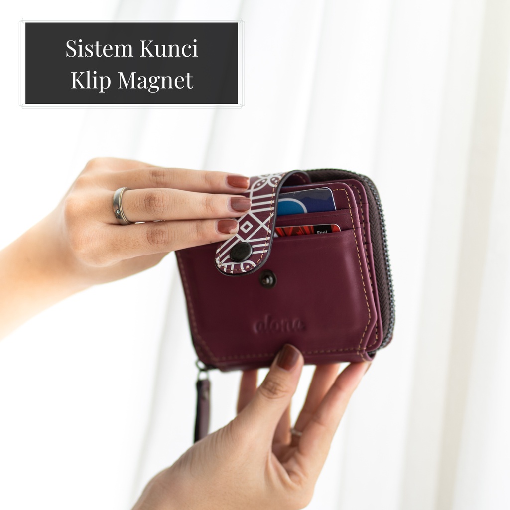 Dompet Pendek Mini Wanita Terbaru Original 100% Kulit Sapi Asli Fashion Cewek Premium - VELA WALLET