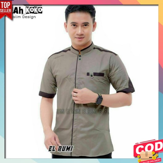 Baju Muslim Pria Dewasa 2023 Lengan Panjang Pendek Terbaru Koko Cowok Turki  Remaja Jumbo Premium Ke