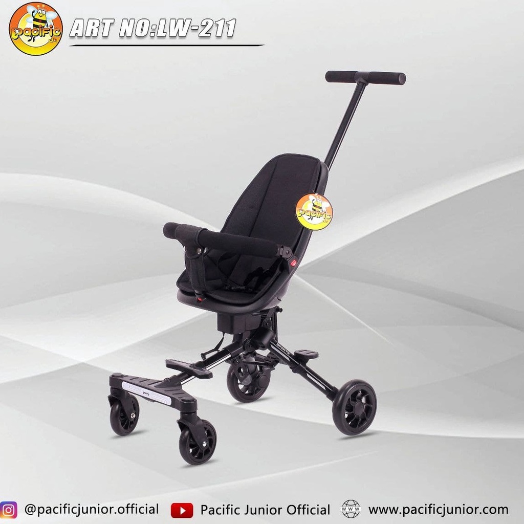 Pacific Junior LW-211 Magic Baby Stroller Reversible Handle Kereta Dorong Bayi