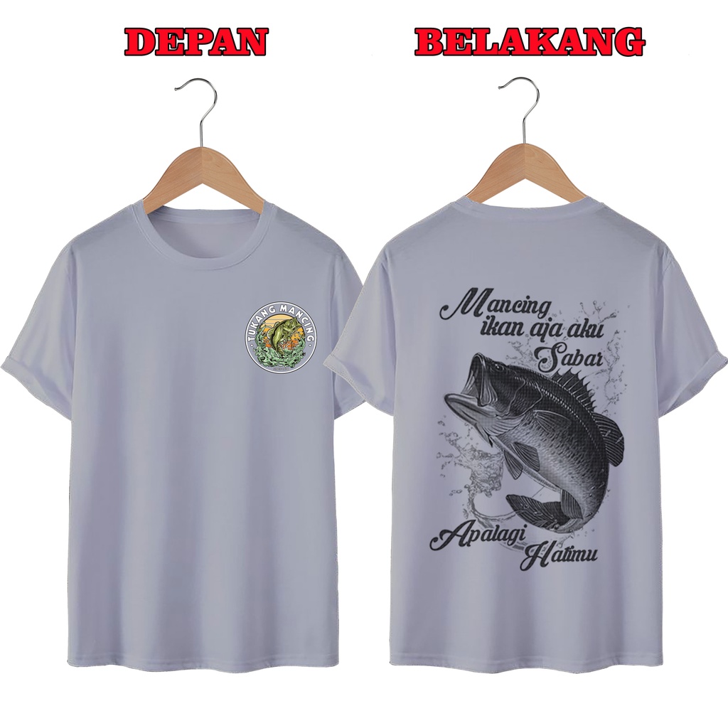 KAOS DISTRO UNISEX PRIA DAN WANITA TERBARU, KAOS JUMBO MANCING SABAR