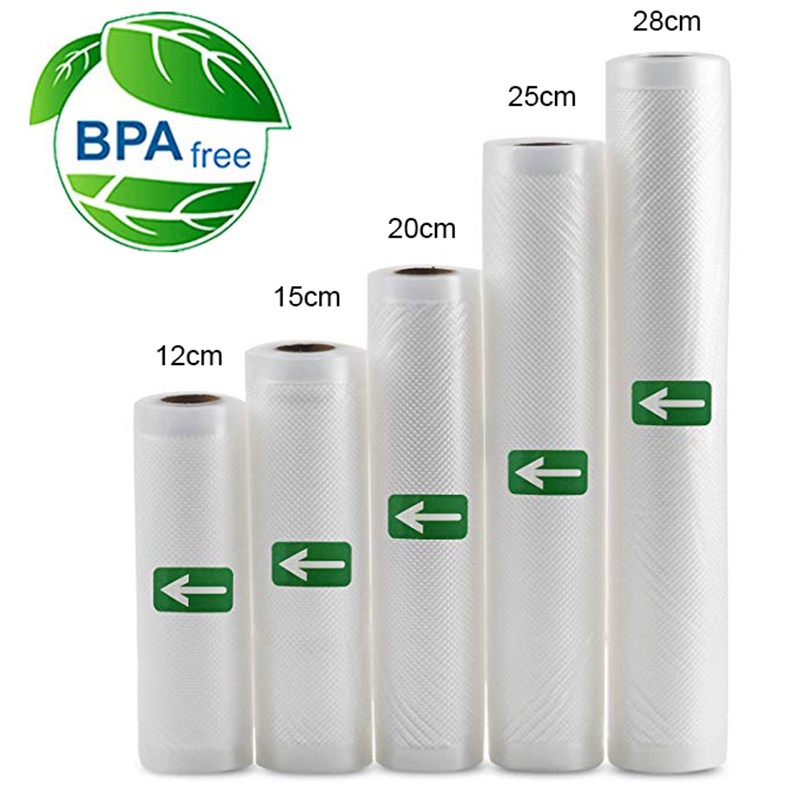 TaffPACK Kantong Plastik Vacuum Sealer Storage Bag 1 Roll 25 x 500 cm - HK-07 - Transparent