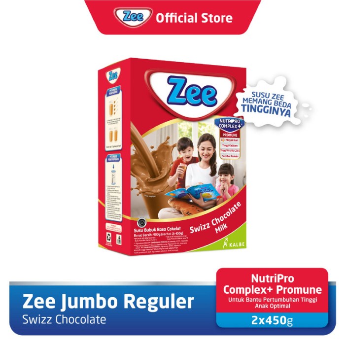 

[ COD ] ZEE REGULER JUMBO SWIZZ CHOCOLATE MILK 2X450 G