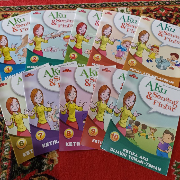 paket 10 buku anak aku senang dan pintar berwarna 24 halaman