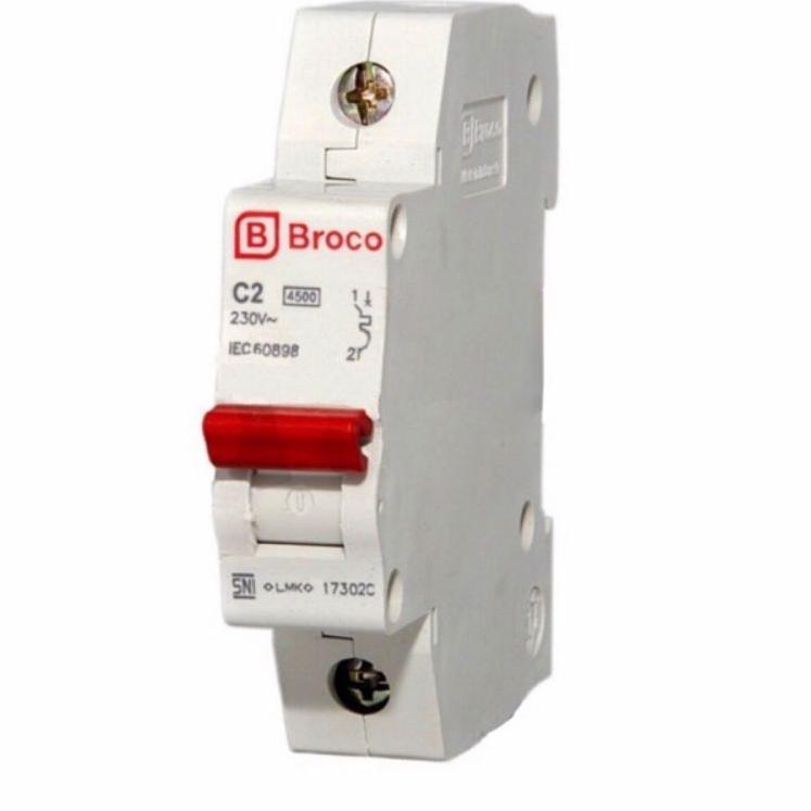 Update -  BROCO MCB 2A - 4A - 6A - 10A - 16A - 20A - 25A - 32A Broco MCB Listrik  ~