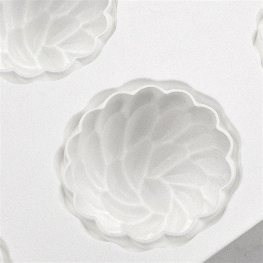 Solighter 6rongga 3D Santa Ana Bunga DIY Membuat Sabun Clay Tools Mousse Mold