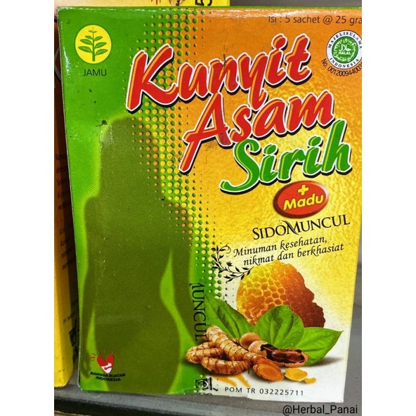 

Kunyit Asam Sirih+Madu (5 sachet)