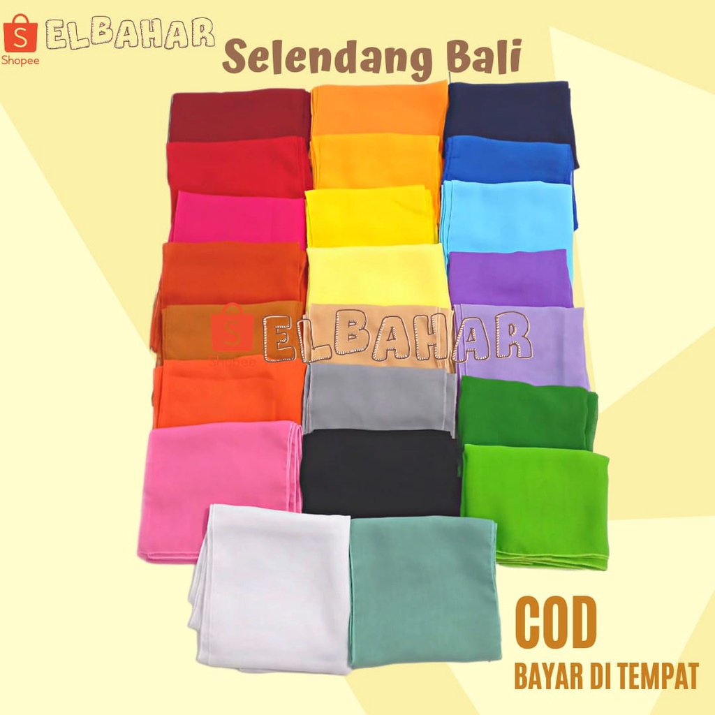 Selendang Bali Senteng Murah 2,4 Meter Selendang Sifon Hycon Ikat Pinggang Kebaya Bali