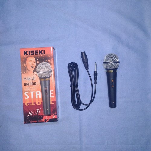 Mik Menyanyi Mic Pidato Pengeras Suara Kiseki SN 100 Dynamic Microphon BERGARANSI RESMI MANTAP