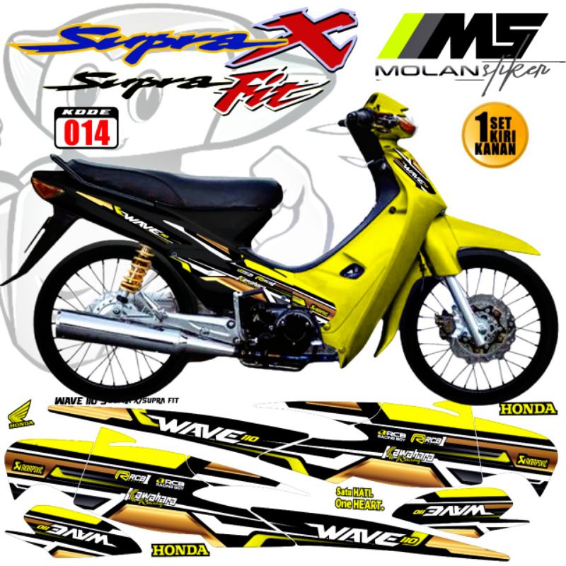 Decal Sticker Striping Variasi Supra Lama /Supra X 100 /Supra X 110 /Supra Fit Lama /Supra X Lama/Ol