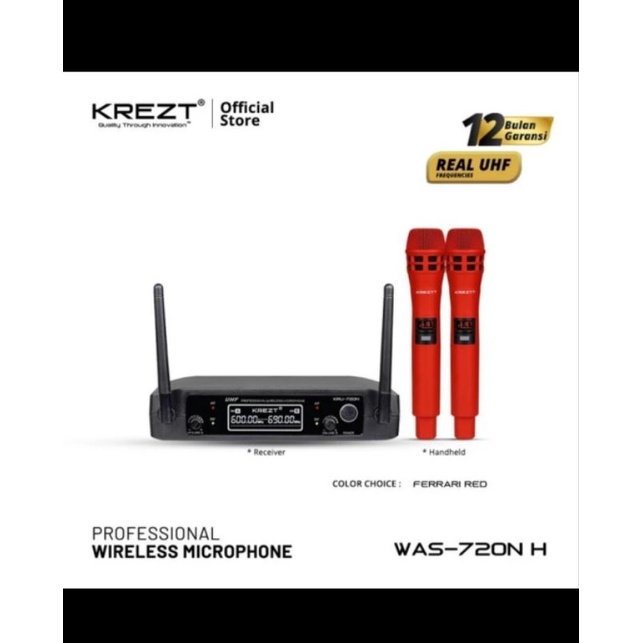 MIC WIRELESS KREZT KRU 720N ( HANDHELD ) ORIGINAL