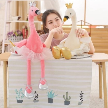 

Dijual Boneka Plush Bentuk Burung Flamingo / Angsa / Burung import - 35cm Beige Limited
