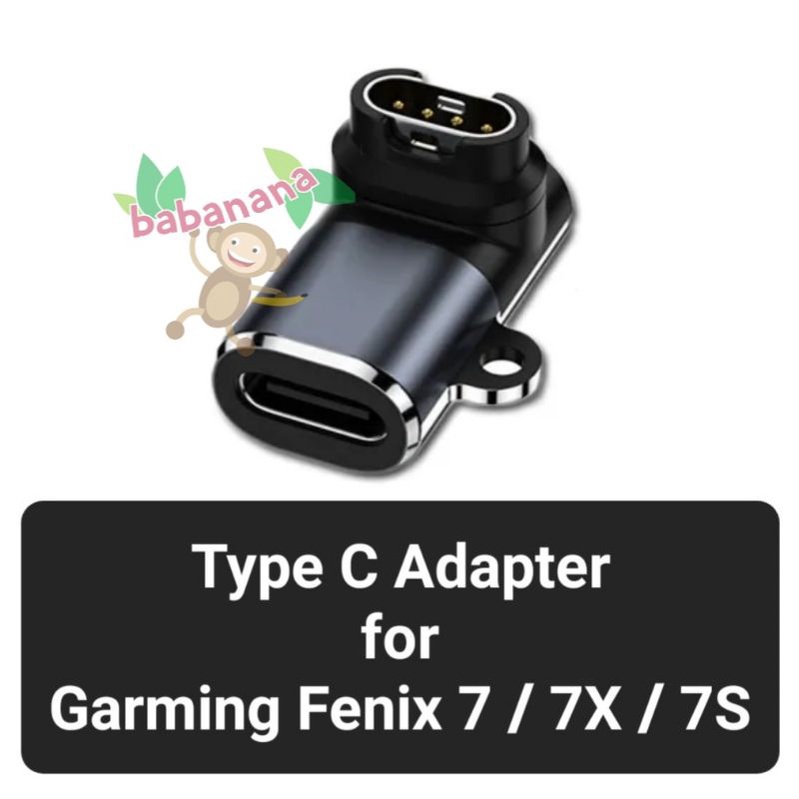 USB Type-C Elbow 90 Degree Garmin Fenix 7 7X 7S siku Adapter charger
