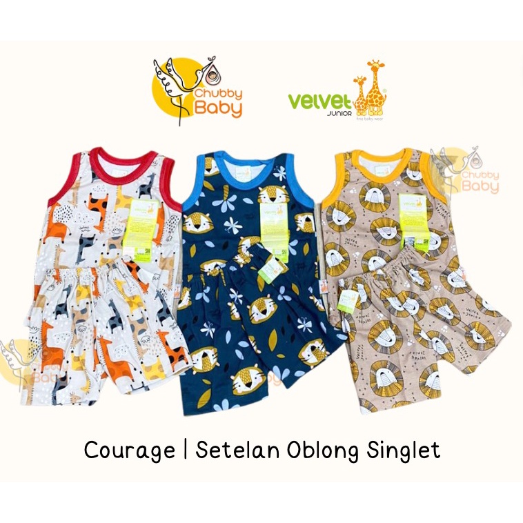 Velvet Junior 3Stel Setelan Oblong Singlet | Courage