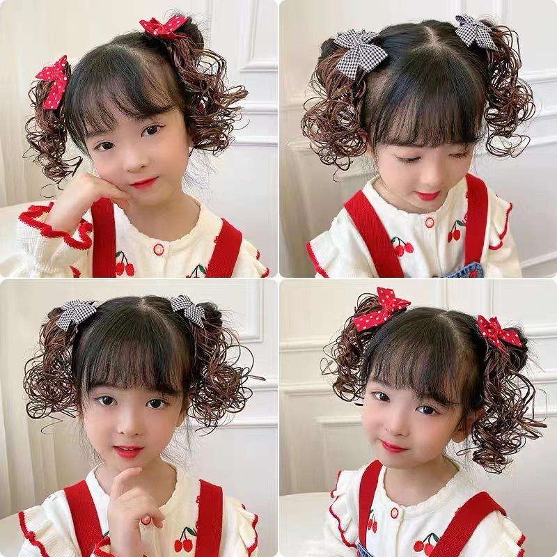 3SP | AR112 Set Jepitan Wig Anak Ikat 2 Aksesoris Rambut Anak Lucu Jepit Pita Isi 2