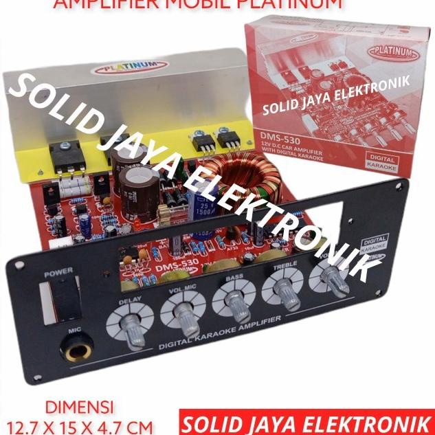 ☛ KIT POWER SPEAKER AKTIF MONO 12V DMS 530 AKI ACCU MOBIL CAR AMPLIFIER WITH DIGITAL ECHO KARAOKE MI