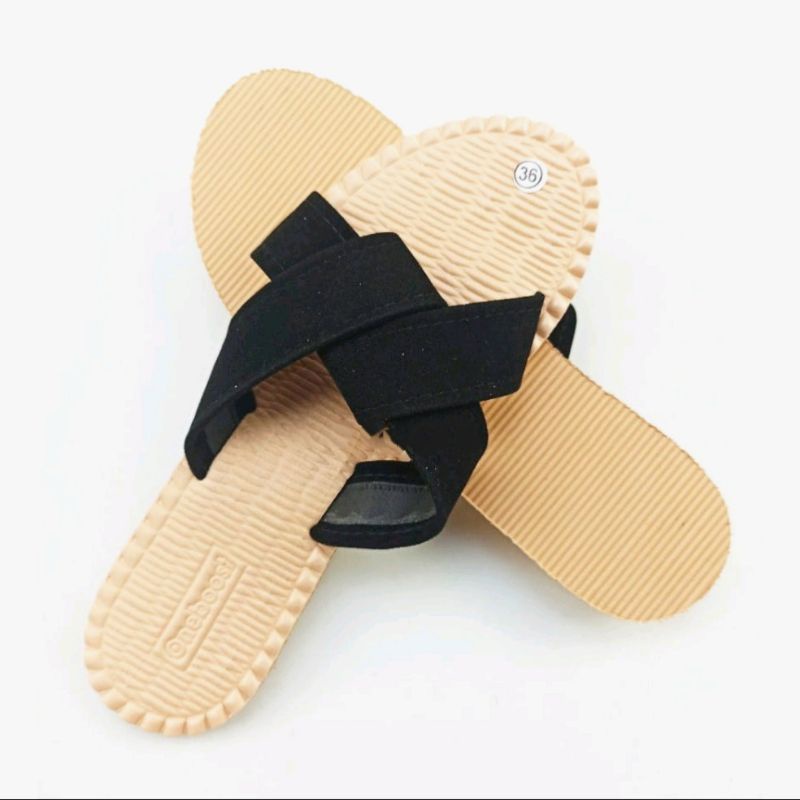 sandal slop kokop wanita model buga matahari