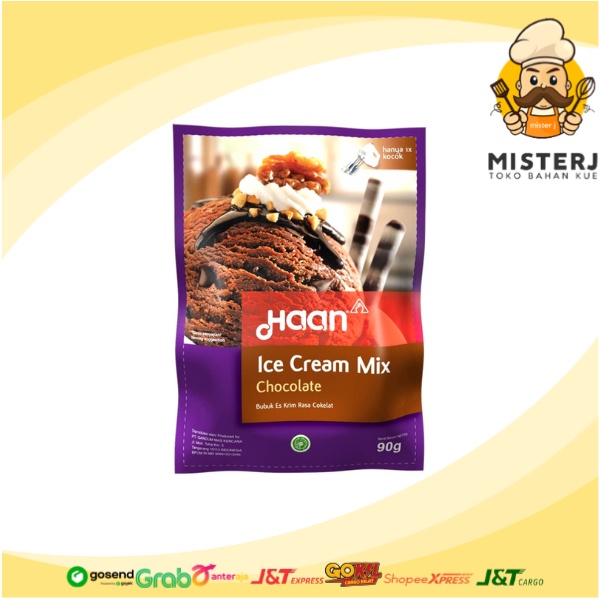 

Haan Ice Cream Mix Chocolate 90GR EXP 04-2025 | Haan Ice Cream Rasa Coklat