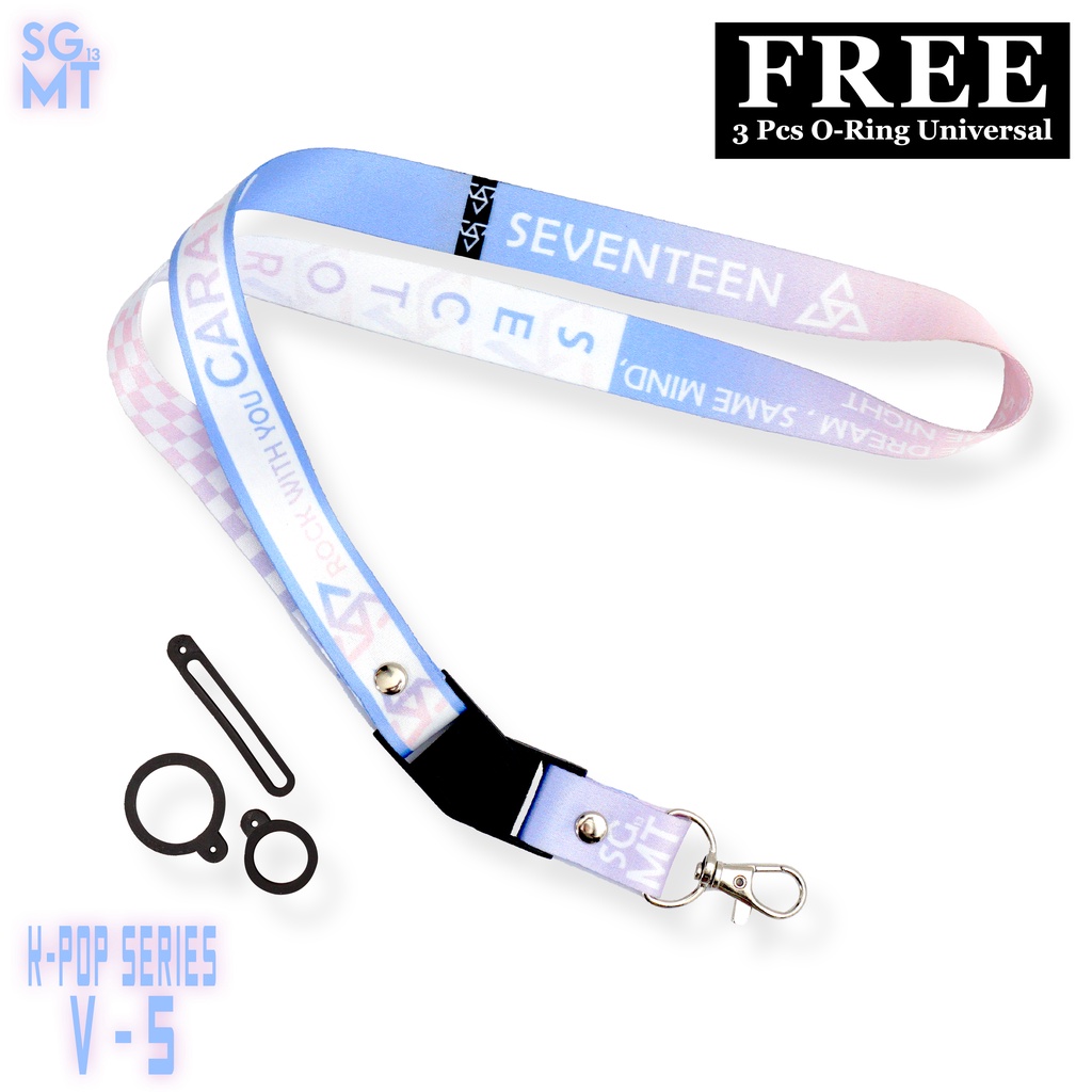 Lanyard SEVENTEEN Sigmat13 Gantungan id card Printing Kpop Series 5