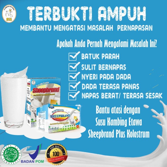 

[ COD ] Susu kambing etawa plus kolostrum sangat murah