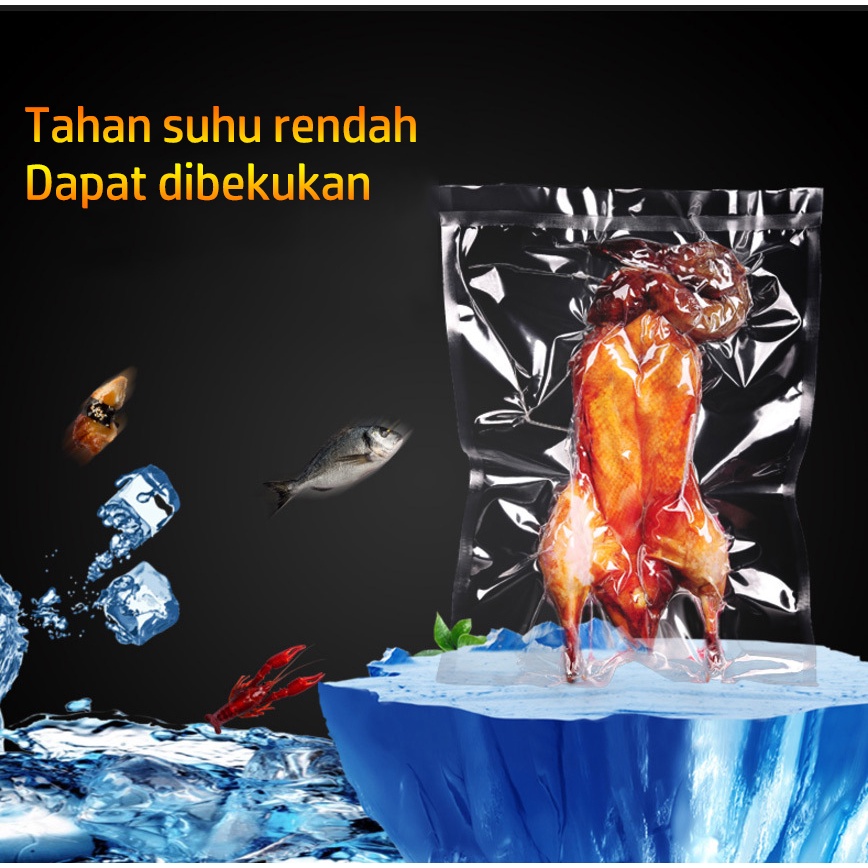 Plastik Vacum | Vacuum | Vakum Bag Sealer Makanan Tipe Polos / Embos Emboss Embossed Murah Satuan
