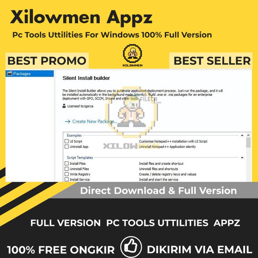 [Full Version] Silent Install Builder Pro PC Tools Software Utilities Lifetime Win OS