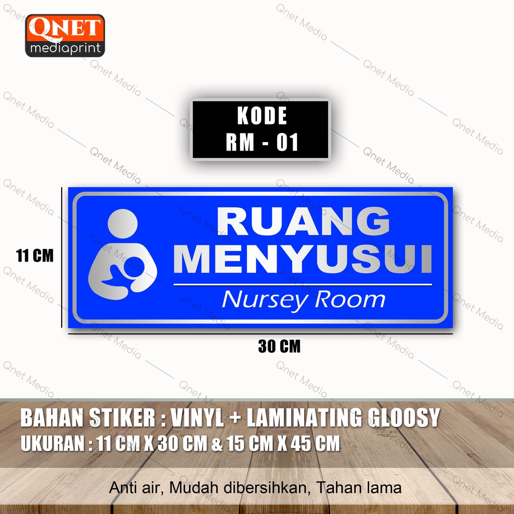 

STIKER RUANG MENYUSUI | BAHAN VINYL + LAMINASI GLOSSY