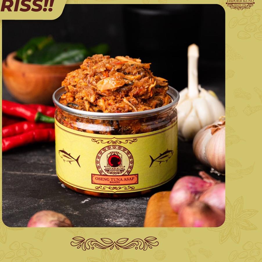 

♡ VARIAN BARU! Oseng Tuna Asap Balado (Dengan Daun Kemangi) DAPOER KUNO 250 gram ❋