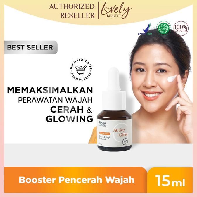 ERHA Truwhite Active Glow 15ml I Booster Serum I Penghilang Flek Wajah ---NEW---
