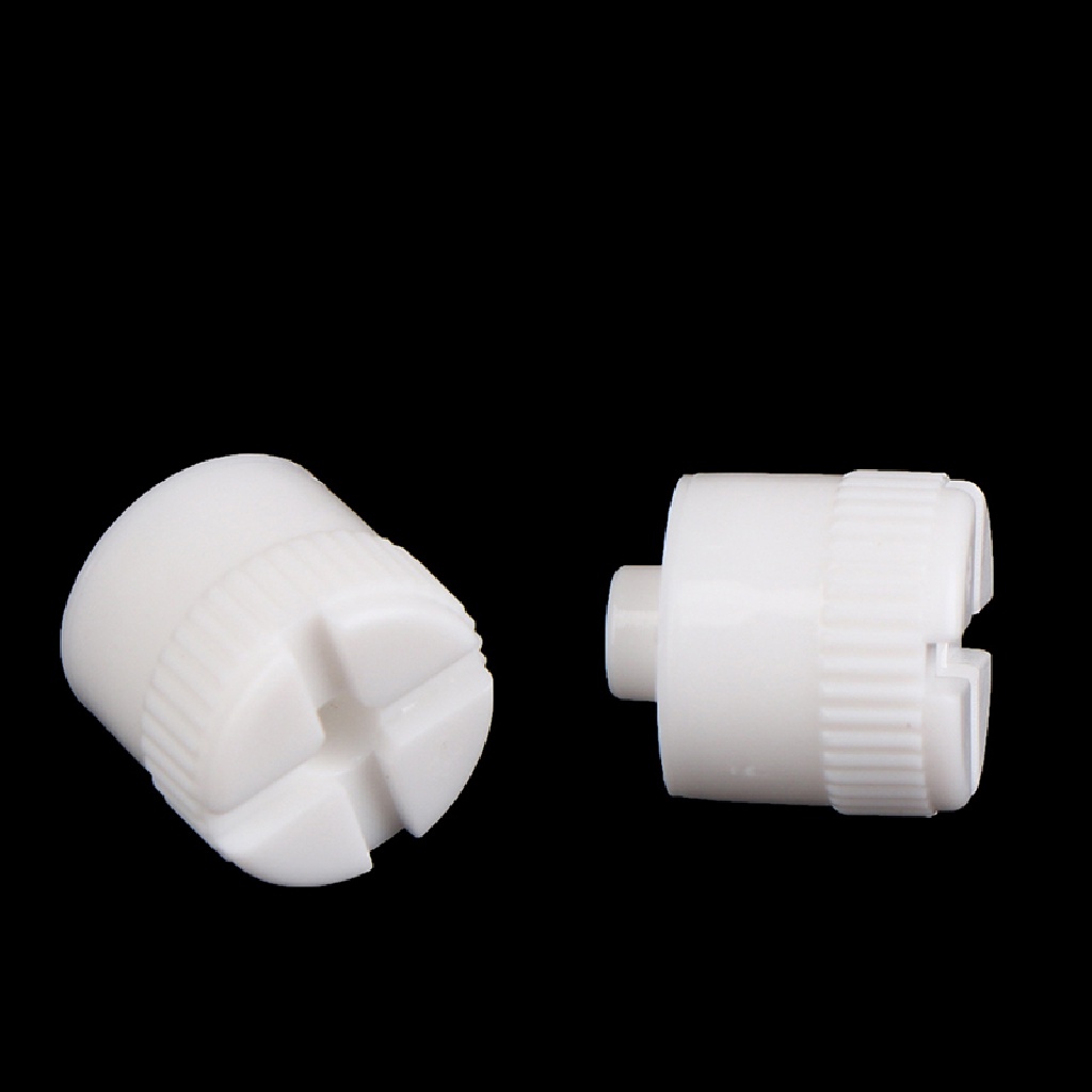 Sho 2Pcs Male Luer Lock Plug Adapter Katup Udara Pipa Dispenser Lem Laras Fitg PP Plastik Konektor End Cap Cover N